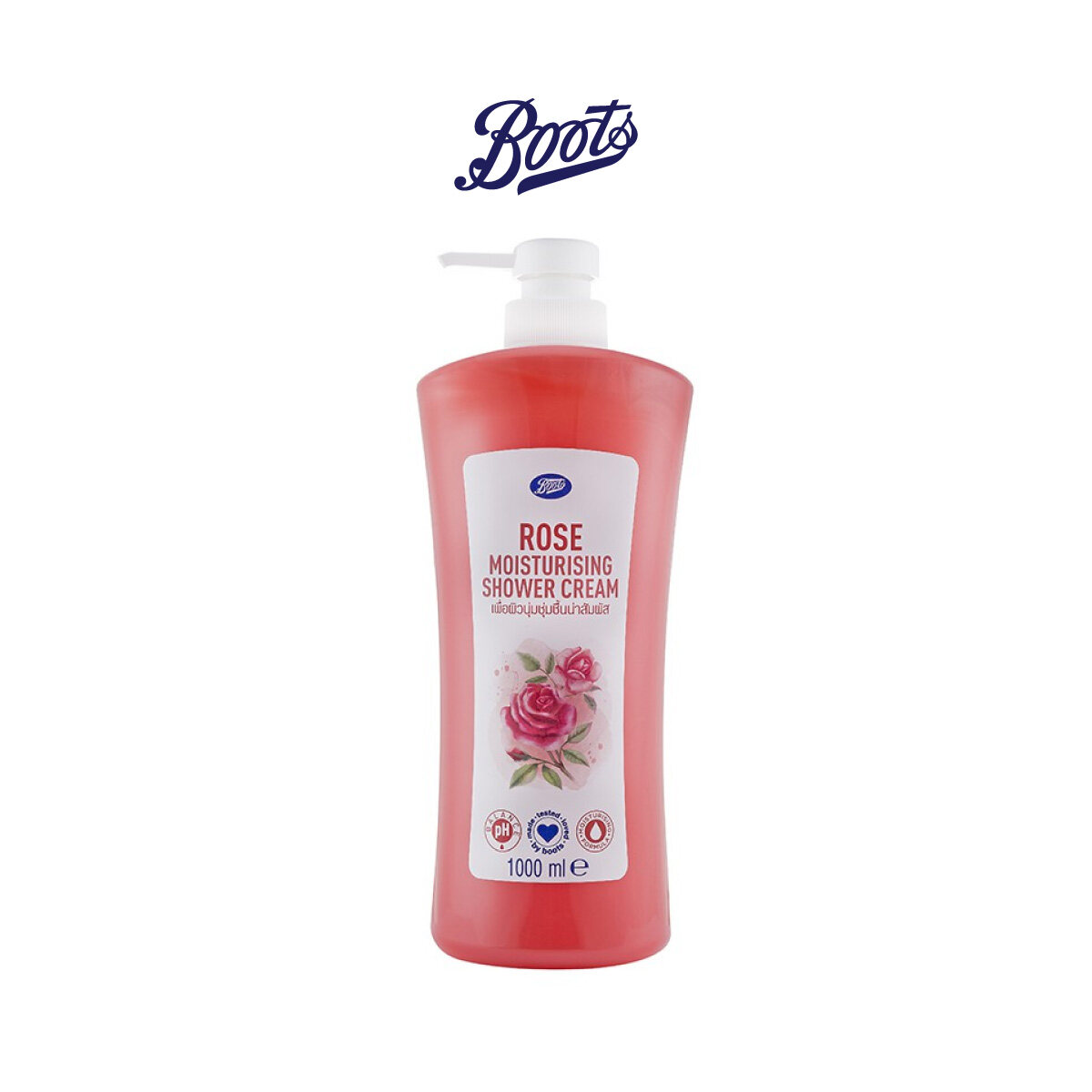 Boots Rose Moisturing Shower Cream บู๊ทส์ โรส มอยส์เจอร์ไรซิ่ง ชาวเวอร์