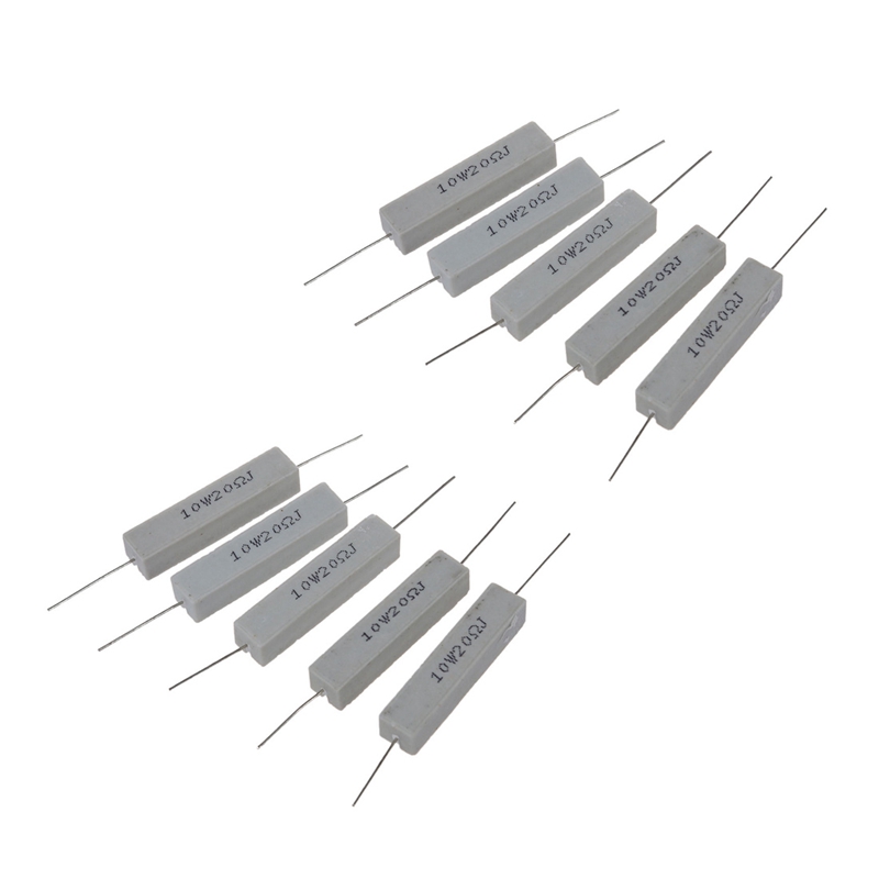 10 X 2.2 Ohm  1W wire wound resistor Draloric vintage