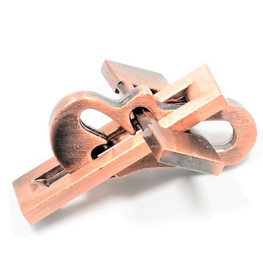 Metal Puzzle IQ Test Magic Mind Brain Teaser Puzzles Baffling Game For