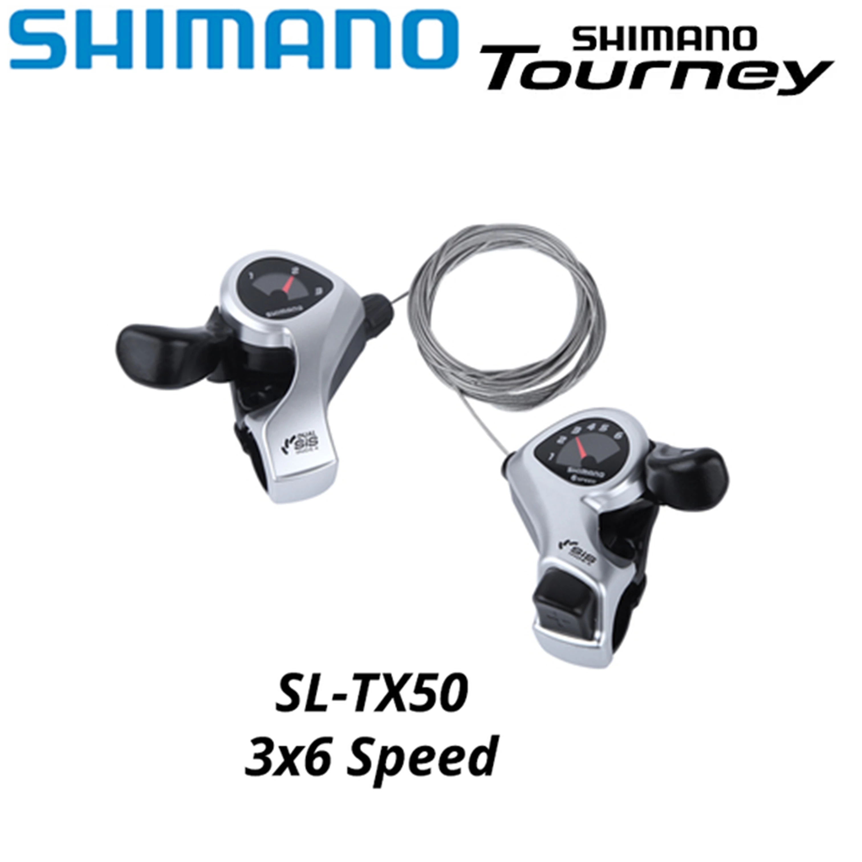 Shimano Tourney SIS SL TX50 Bicycle Shift Lever 3*6s 3*7s 3v Left 6v Right 7v 18 21 Speed Pair SL TX50 Shifters Gear Cable