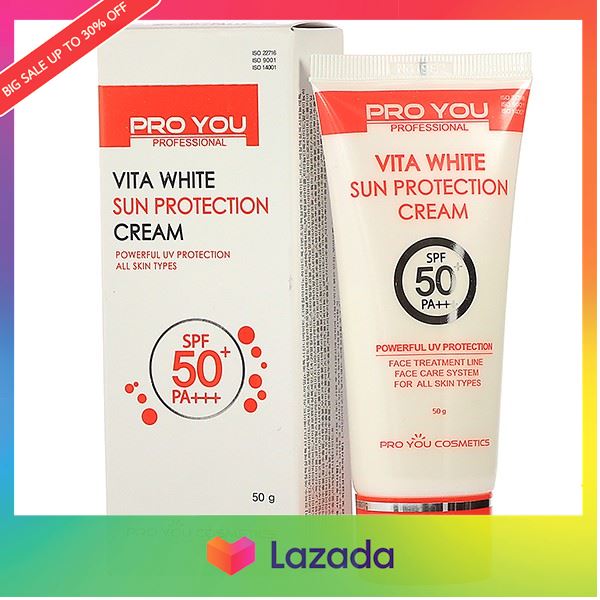 ..รุ่นใหม่ แฟร์ชั่น.. กันแดด โปรยู (Pro you vita white sun protection cream) .. โปรโมชั่นสุดคุ้ม ลดราคา30% ..