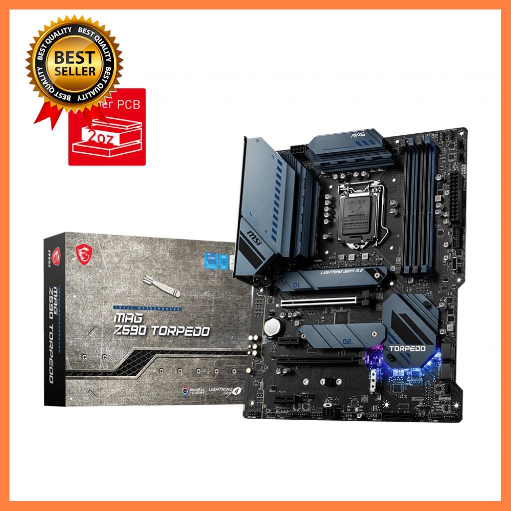 MSI MAG Z590 TORPEDO ATX Gaming Motherboard (10 th/11th Gen Intel Core