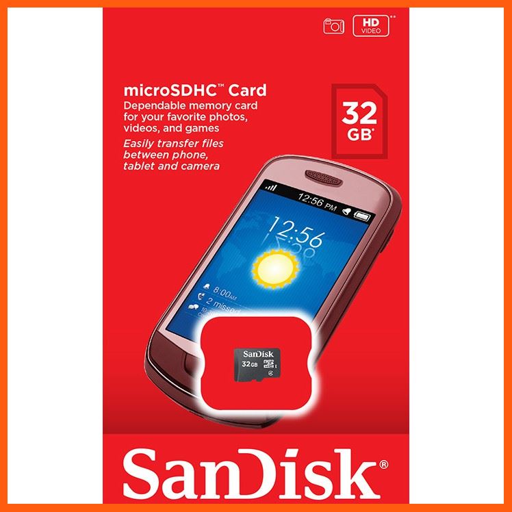 ✨✨#BEST SELLER🎉🎉 Sandisk Micro SD Class 4 32GB (SDSDQM_032G_B35) อุปกรณ์จัดเก็บข้อมูล (STORAGE & MEMORY CARD ) STORAGE MEMORY CARD อุปกรณ์จัดเก็บข้อมูล Memory Card เม็มโมรี่การ์ด Compact Flash