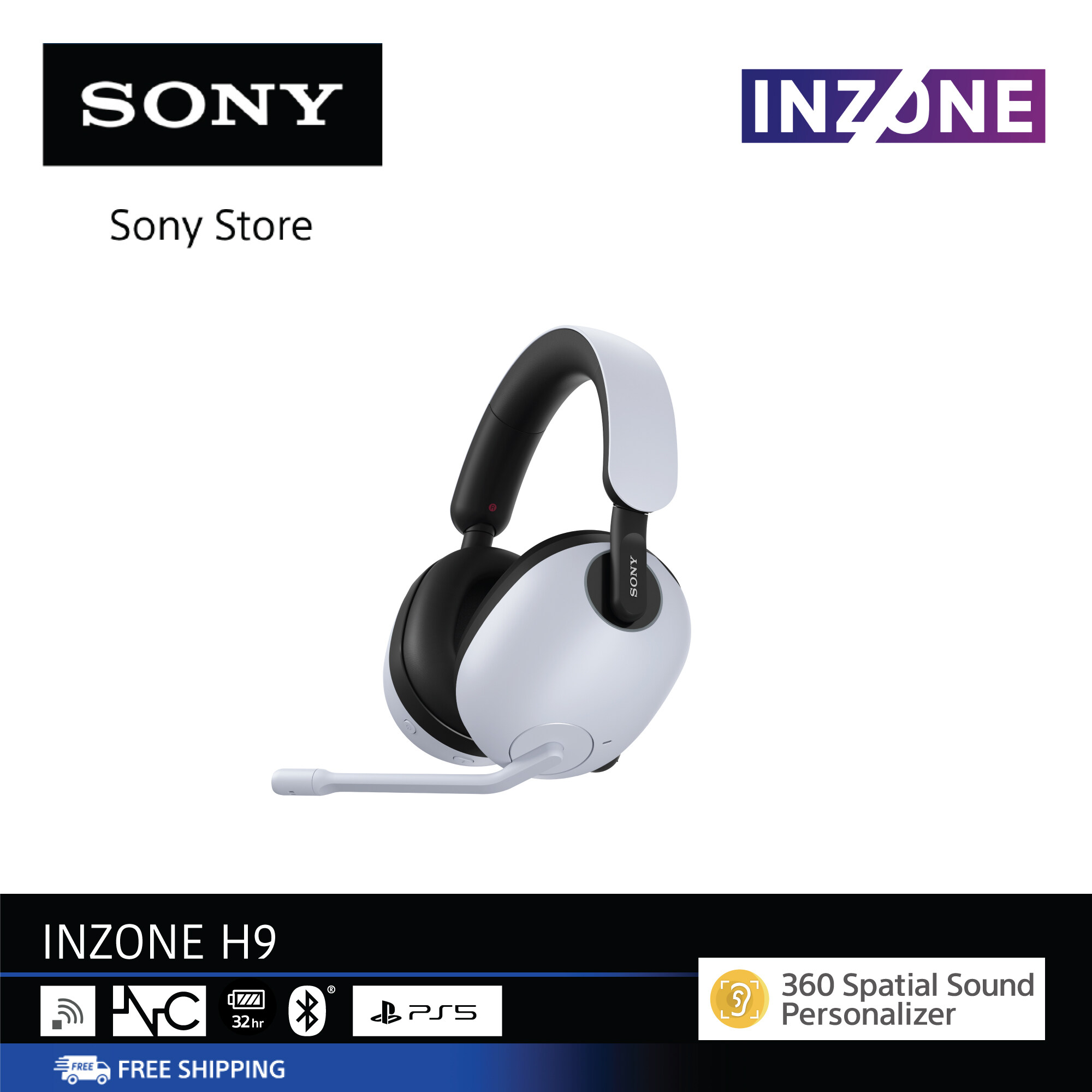 SONY INZONE H9 ゲーミングヘッドセット ワイヤレス - オーディオ機器