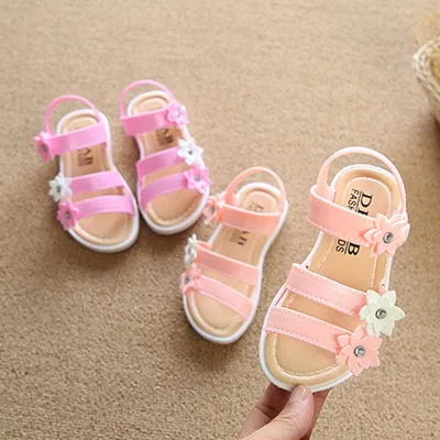 Children's Fashion Soft Sandals Baby Girls Bow First Walkers Soft Bottom Shoes Girls Baby Toddler Sandals
