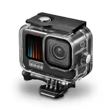 ภาพขนาดย่อของภาพหน้าปกสินค้ากล่องกันน้ำ GoPro Hero 9/10/11/12 สีดำ 60เมตร เคสสำหรับถ่ายรูปใต้น้ำกับวงเล็บอุปกรณ์เสริมสำหรับ GoPro 9/10/11/12 กล้องแอคชั่นแคมเมรา กล่องกันน้ำWaterproof Case จากร้าน witcamera บน Lazada ภาพที่ 4