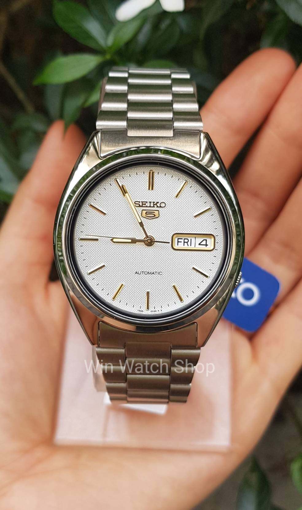 นาฬิกา Seiko 5 Automatic รุ่น SNXG47K นาฬิกาผู้ชายสายแสตนเลส