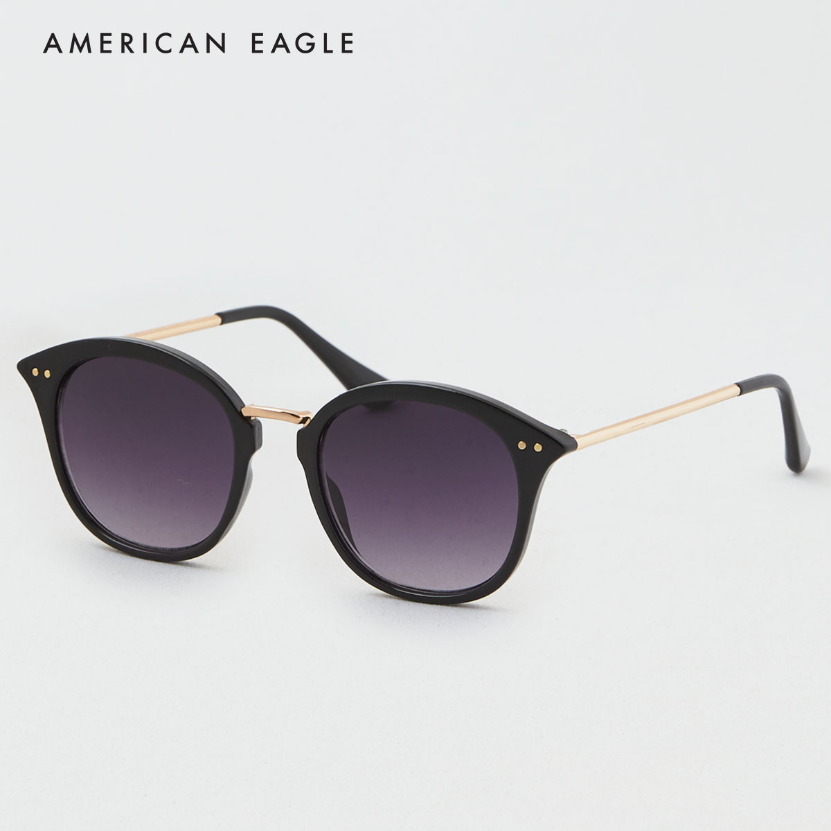 American Eagle Black Clubmaster Sunglasses แว่นตา ผู้หญิง แฟชั่น(048-8603-001)