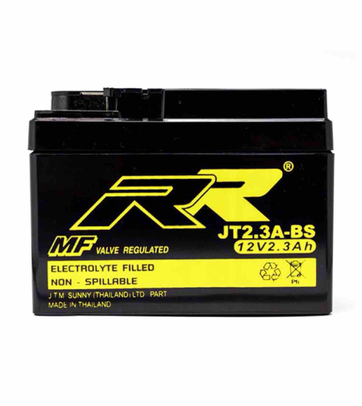 แบตเตอรี่มอเตอร์ไซด์ Rr รุ่นjt2.3a-Bs