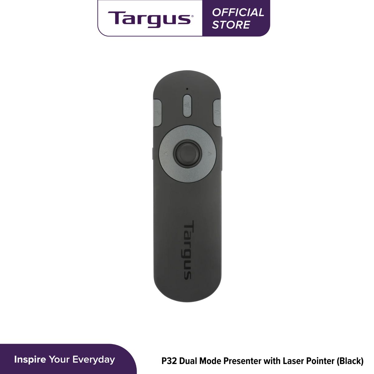 พรีเซนเตอร์ไร้สาย Targus P32 Dual Mode Presenter with Laser Pointer (AMP32GL) ราคา 1,890 บาท*ส่งฟรี
