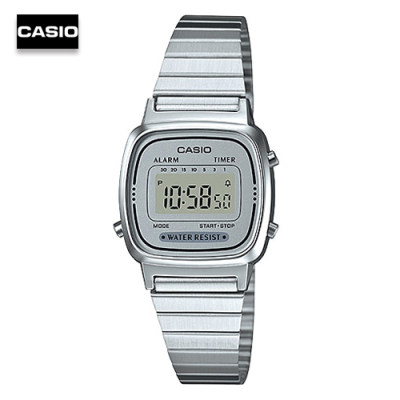NR Time นาฬิกาผู้หญิง Casio สายสแตนเลส รุ่น LA670WA-7DF, LA670WA-7D, LA670WA - สีเงิน NR Time นาฬิกาผู้หญิง Casio สายสแตนเลส รุ่น LA670WA-7DF, LA670WA-7D, LA670WA - สีเงิน
