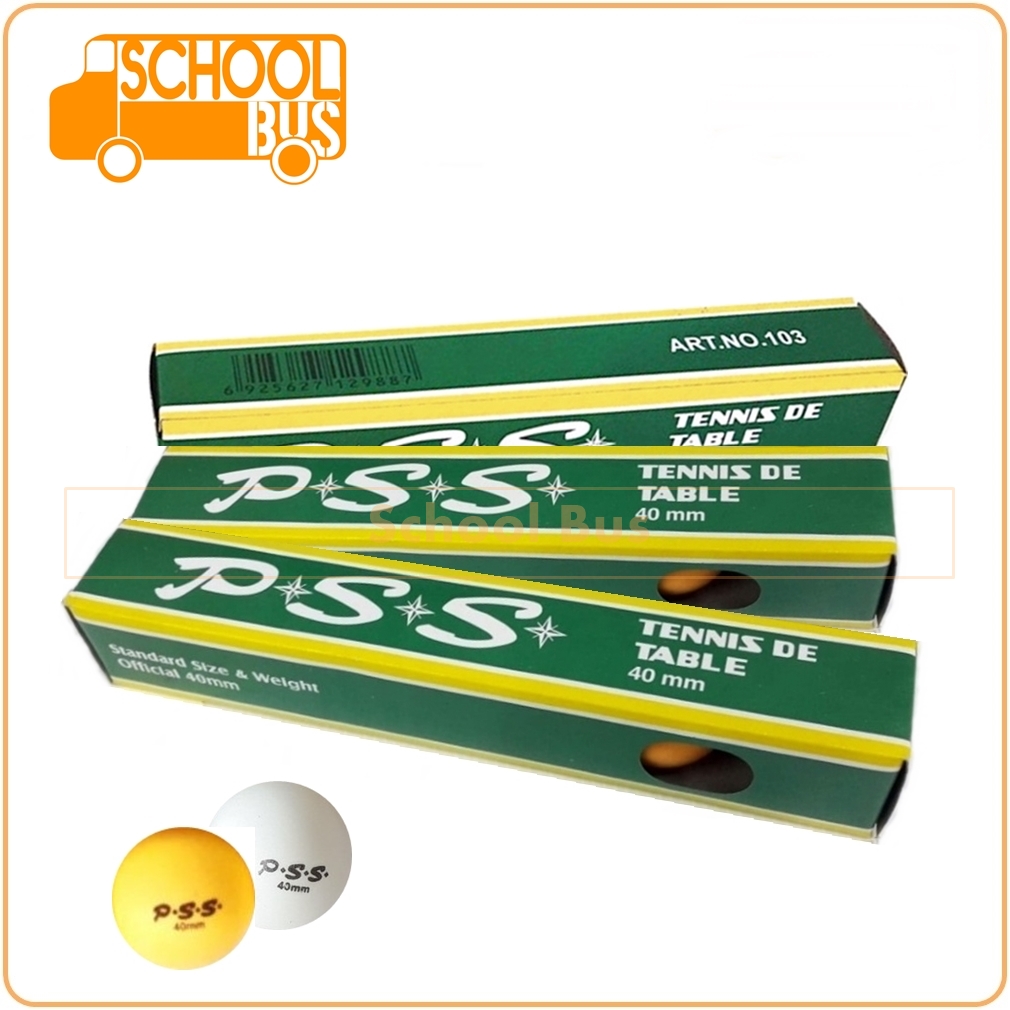 ลูกปิงปอง PSS 40 มม. กล่องละ 6 ลูก Table Tennis Ball 40 mm