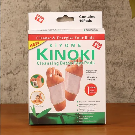 (กล่องละ 15บาท) KINOKI คิโนกิ ของแท้ แผ่นแปะเท้าดูดสารพิษ Foot Detox แผ่นแปะเท้า ดีท็อก เพื่อสุขภาพ