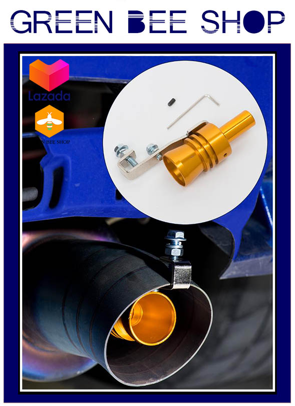Turbo Sound Whistle (ไซส์ S M L XL) อุปกรณ์ติดท่อไอเสีย วัสดุเป็นอลูมิเนียม ไม่ขึ้นสนิม ยึดติดกับปลายท่อได้อย่างมั่นคง เครื่องยนต์เทอร์โบทรงพลัง