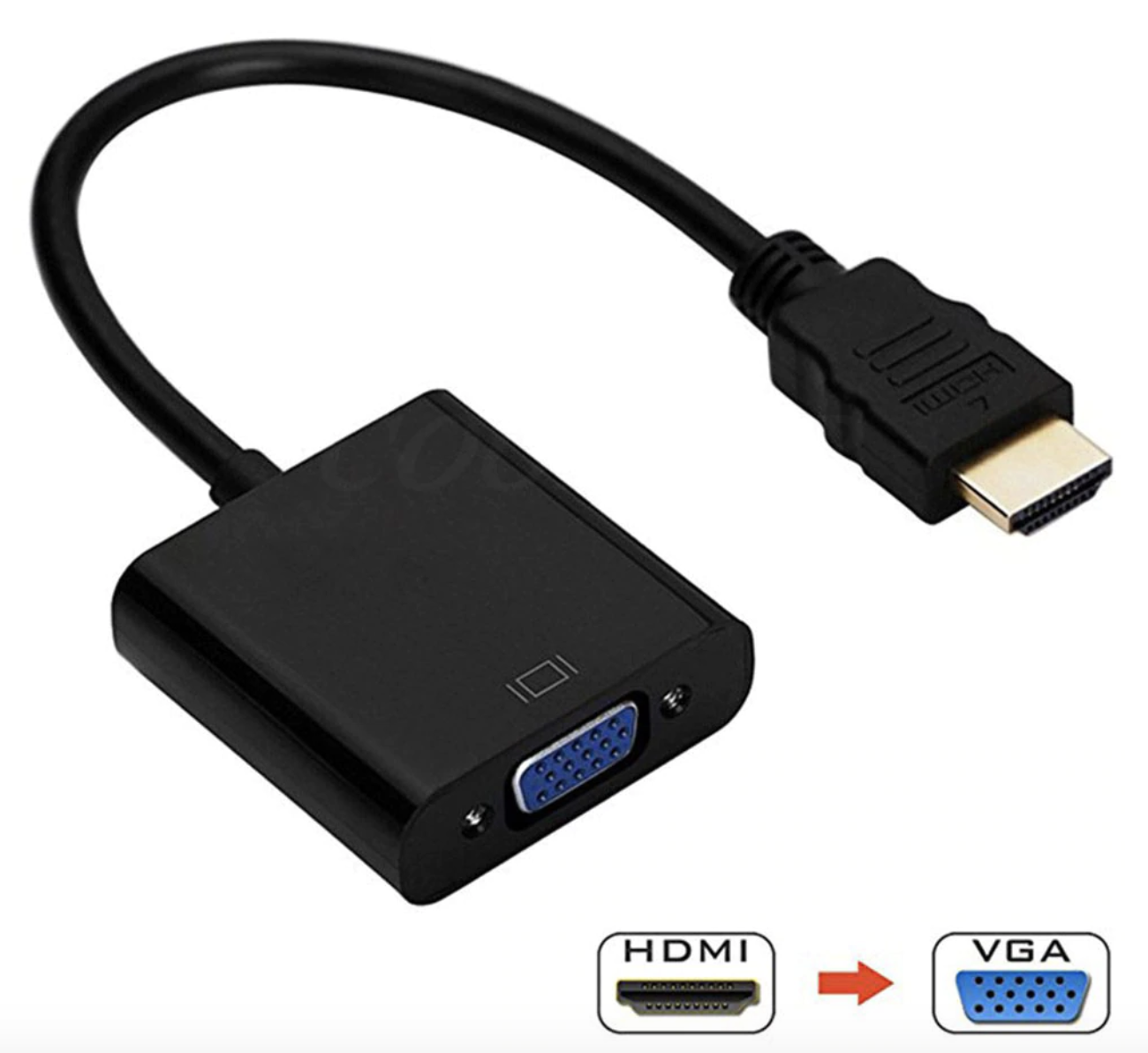 HDMI to VGA Cable Converter Digital Analog HD 1080P For PC Laptop Tablet HDMI Male To VGA Famale Converter Adapter