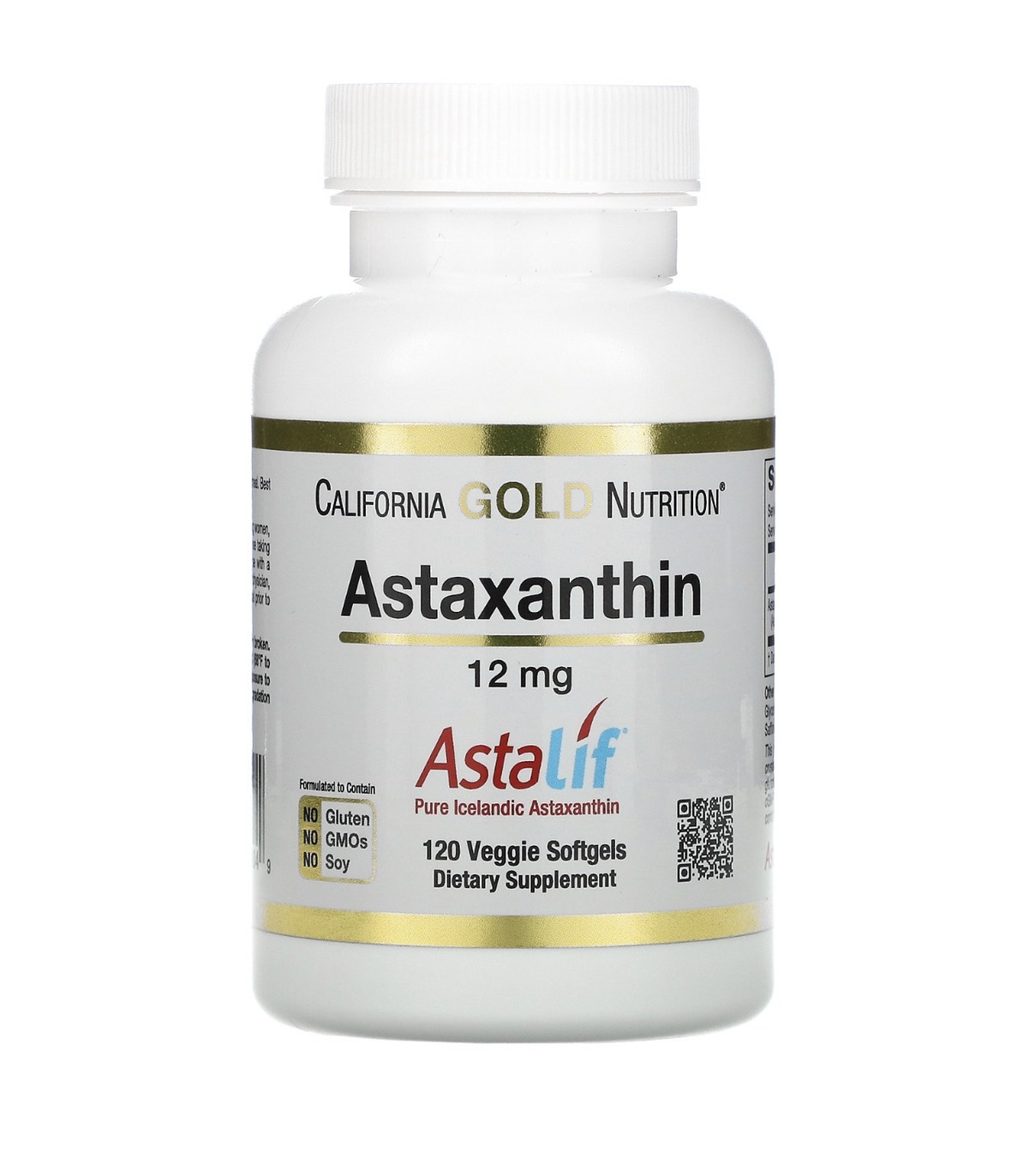 California Gold Nutrition, Astaxanthin, AstaLif Pure Icelandic, 12 mg, 30,120 Veggie Softgels