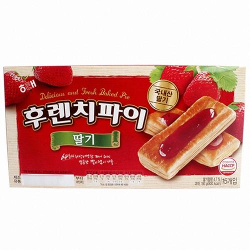 [Original] 후렌치파이딸기 HAITAI French Pie Strawberry (พายกรอบราดแยมสตรอเบอร์รี่) 192g