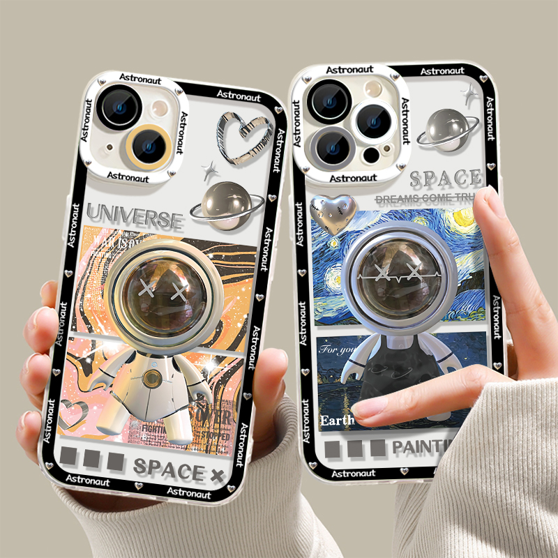 For IPhone 13 Pro Max IPhone Case TPU Soft Case Clear Case Shockproof Original Cartoon Compatible with For 13 12 Pro Max