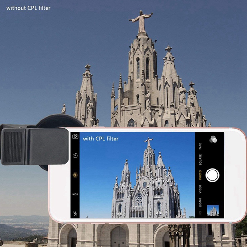 ZOMEI 37MM Phone Camera Circular Polarizer CPL Lens for iPhone 7 6S