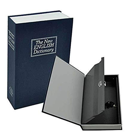 Book Safe ในรูปแบบหนังสือ เชฟนิรภัย ขนาด 24x15.5x5.5cm (L) Safe Box Safety Box เซฟรูปดิกชันนารีเก็บของ ผสมกลมกลืนไปกับหนังสือบนชั้นวาง ตู้เซฟเก็บของมีค่า รูปหนังสือพจนานุกรมภาษาอังกฤษพร้อมกุญแจล็อค Dictionary Book Safe Security T0550 T0551 T0552 T0607