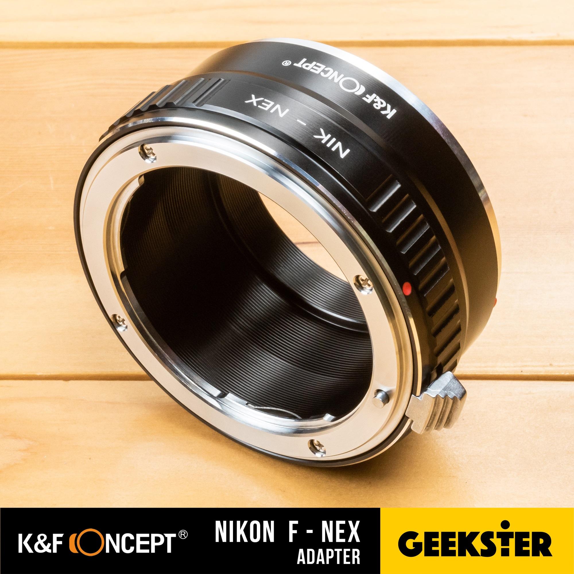 K&F NIK F-NEX Adapter แปลงเลนส์ Nikon F ( Ai / Ais ) เพื่อเอามาใส่กล้อง Sony Mirrorless ( NEX / E / FE ) ( Lens mount adapter Nikon F Mount Ai / Ais For Sony ) ( เมาท์แปลง อแดปเตอร์ ) ( NIK F-NEX / NIK F-E / NIK F-FE ) ( Geekster )