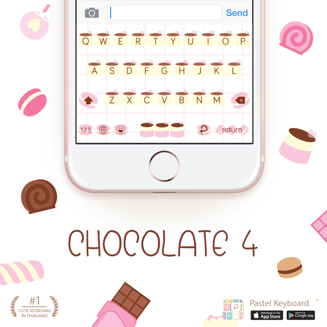 Chocolate 4 Keyboard Theme⎮(E-Voucher) for Pastel Keyboard App