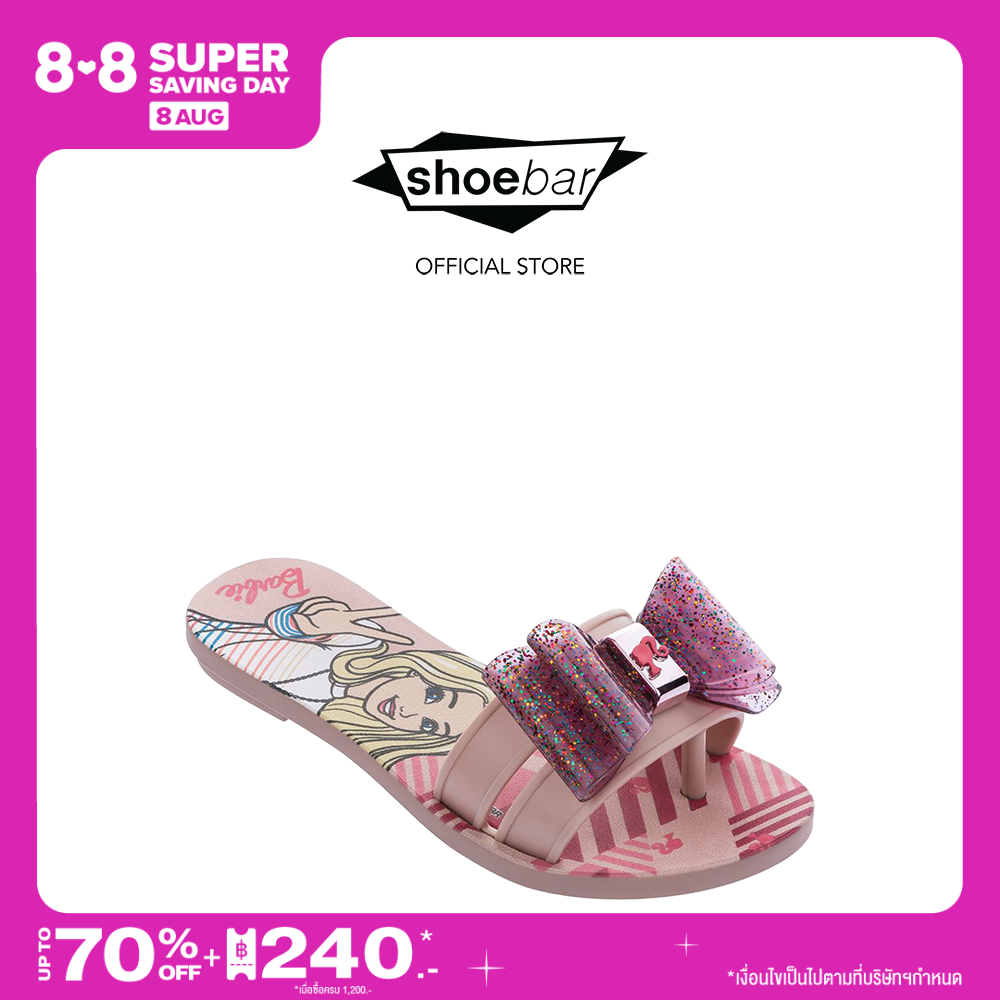 IPANEMA รุ่น BARBIE COOL DREAM  22444  สี PINK-PINK GLITTER รองเท้าแฟชั่น รองเท้าแตะ รองเท้าเด็กผู้หญิง รองเท้ายาง (SHOEBAR)
