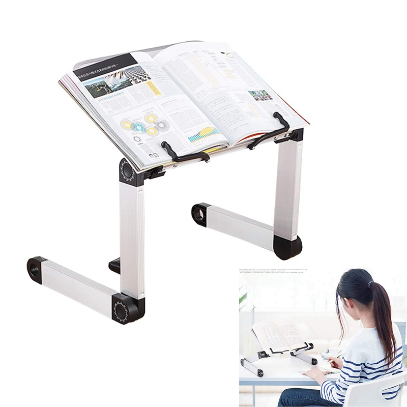 Adjustable Book Stand Height and Angle Adjustable Ergonomic Book Holder Aluminum Book Holder Student with Desktop Book Folder