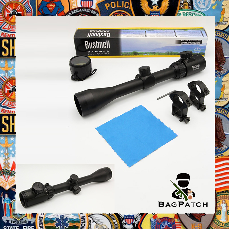 Bagpatch สโคป ยี่ห้อ Bushnell รุ่น 3-9*40EG สีดำ อุปกรณ์อะไหล่ปีนบีบีกัน สำหรับเล่น กีฬาประเภทยิง ปืนแอร์ซอฟต์ บีบีกัน ปืนลมอัดแก๊ส ปืนแอร์ซอฟต์  #00000099