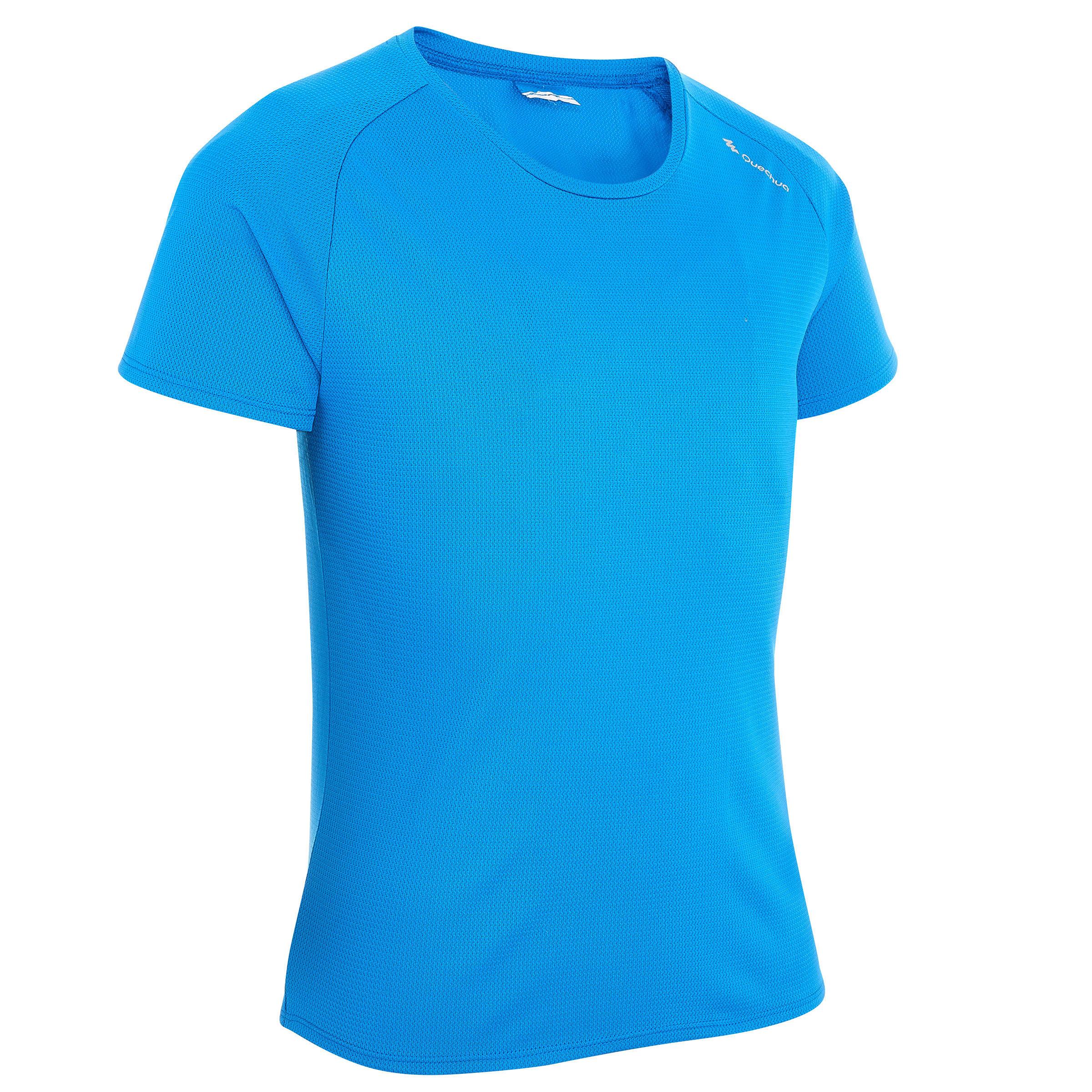 [ด่วน!! โปรโมชั่นมีจำนวนจำกัด] เสื้อยืดเด็กผู้ชายสำหรับใส่รุ่น MH550 (สีฟ้า) สำหรับ เดินป่า