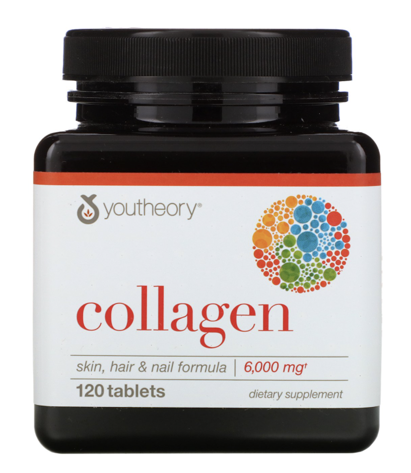 Exp.2023 Youtheory Collagen Advanced Formula และ Vitamin C 120 เม็ด