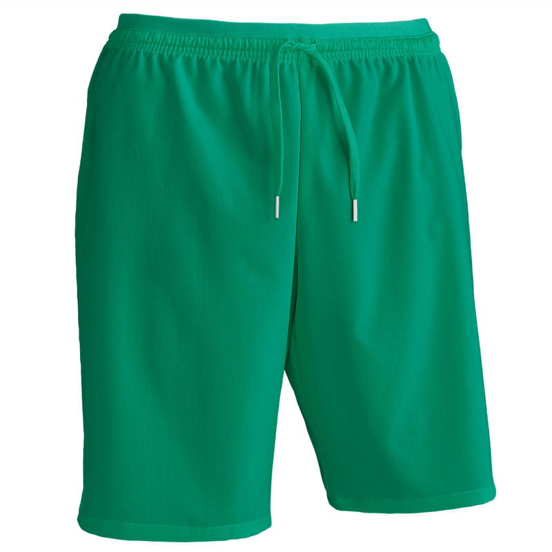 กางเกงฟุตบอลขาสั้นสำหรับผู้ใหญ่รุ่น F500 (สีเขียว)รองเท้าและเสื้อผ้าสำหรับผู้ชาย