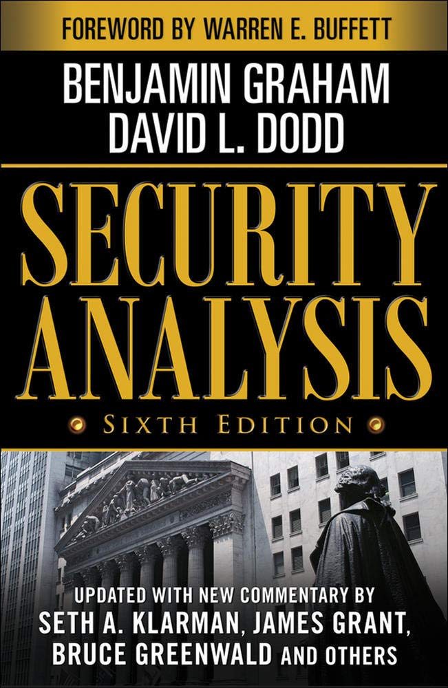 Security Analysis : Principles and Technique (Security Analysis Prior Editions) (6th Hardcover + CD-ROM) [Hardcover]