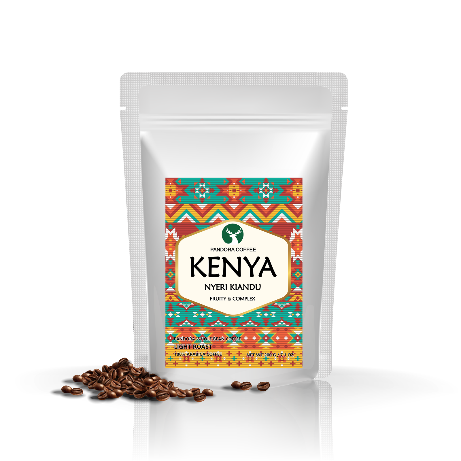 Pandora Coffee เมล็ดกาแฟ เคนยา Kenya Nyeri Kiandu  คั่วอ่อน Light Roast
