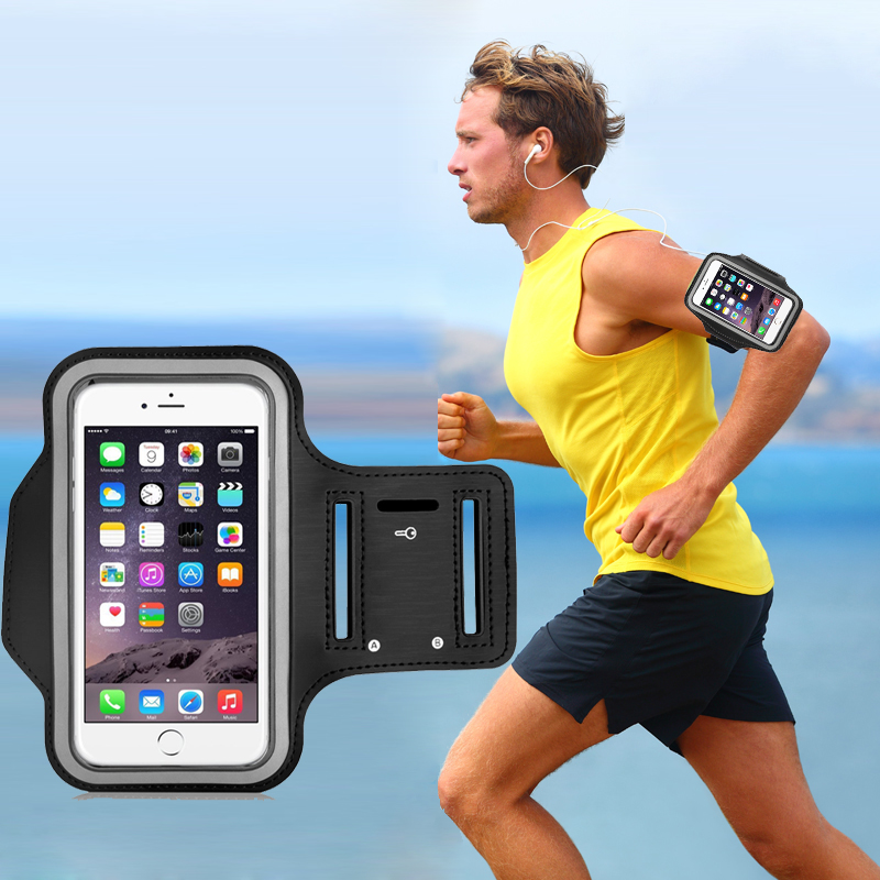 Universal running arm wrist band 5.5 inch Sport Bag Gym Running Claiming Outdoor Nylon Phone Pouch