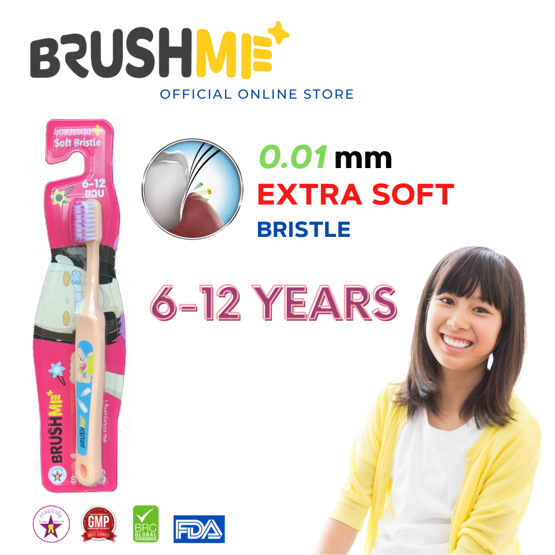 แปรงสีฟันเด็กบลัชมี รุ่น Step3 6-12 ขวบ(แปรงสีฟัน,แปรงสีฟันขนนุ่ม,Brushme,Toothbrush)