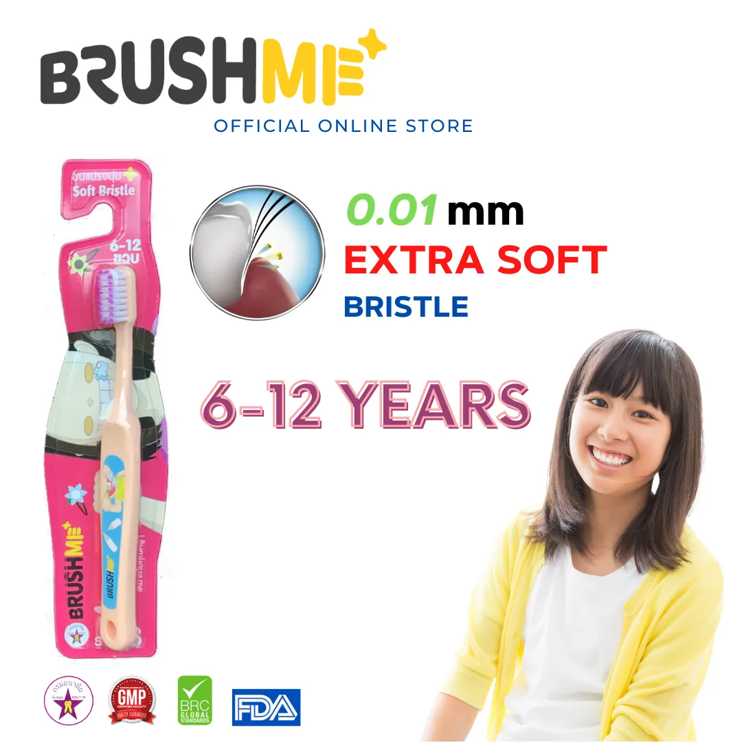 แปรงสีฟันเด็กบลัชมี รุ่น Step3 6-12 ขวบ(แปรงสีฟัน,แปรงสีฟันขนนุ่ม,Brushme,Toothbrush)