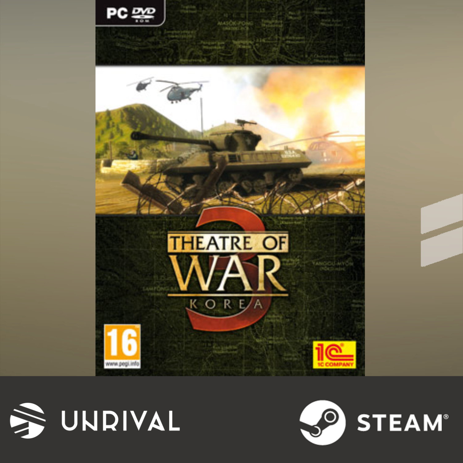 Theatre of War 3: Korea PC Digital Download Game (Multiplayer) - Unrival