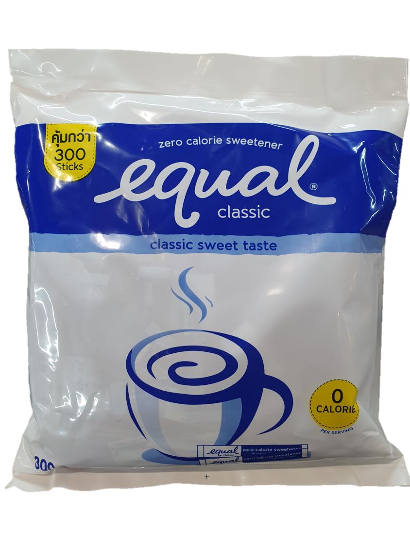 Equal Classic 0 Calorie Sweetener อิควล คลาสสิค สารให้ความหวานแทนน้ำตาล 1g. x 300sachets
