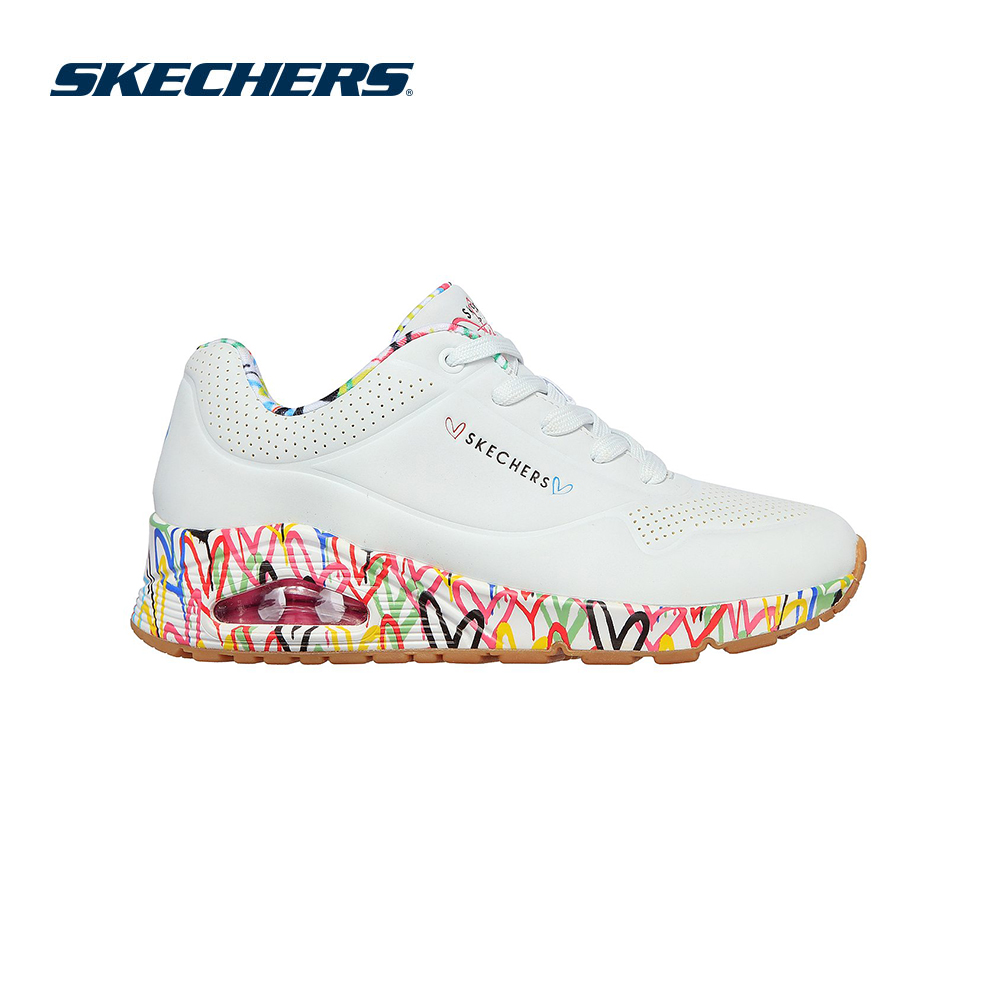 Skechers สเก็ตเชอร์ส รองเท้า ผู้หญิง JGoldcrown Skechers Street Uno Shoes - 155506-WHT