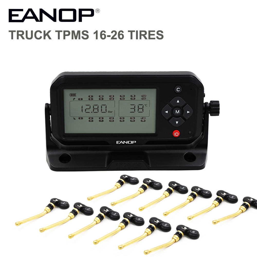 EANOP TPMS 12 wheels tire pressure monitoring system DIY truck TPMS for