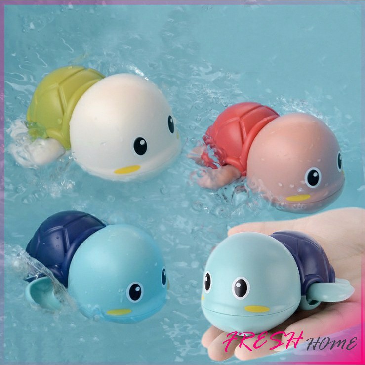 shanzui เต่าน้อยลอยน้ำ เต่าไขลานว่ายน้ำ ของเล่นอาบน้ำ Bath toys