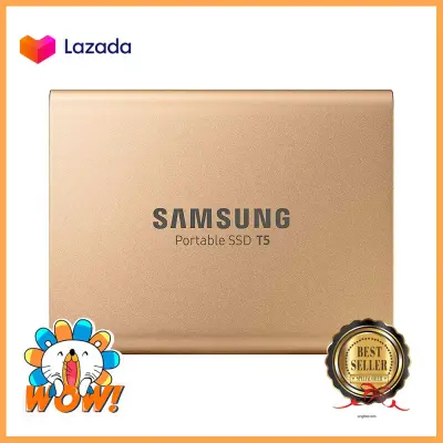 500 GB PORTABLE SSD (เอสเอสดีพกพา) SAMSUNG PORTABLE T5 (MU-PA500G/WW) (GOLD) ราคาถูกที่สุด