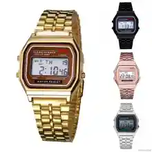 ภาพขนาดย่อของภาพหน้าปกสินค้าTailored LED Digital Waterproof Quartz Wrist Watch Dress Golden Wrist Watch Women Men จากร้าน Watch-TOP1 บน Lazada