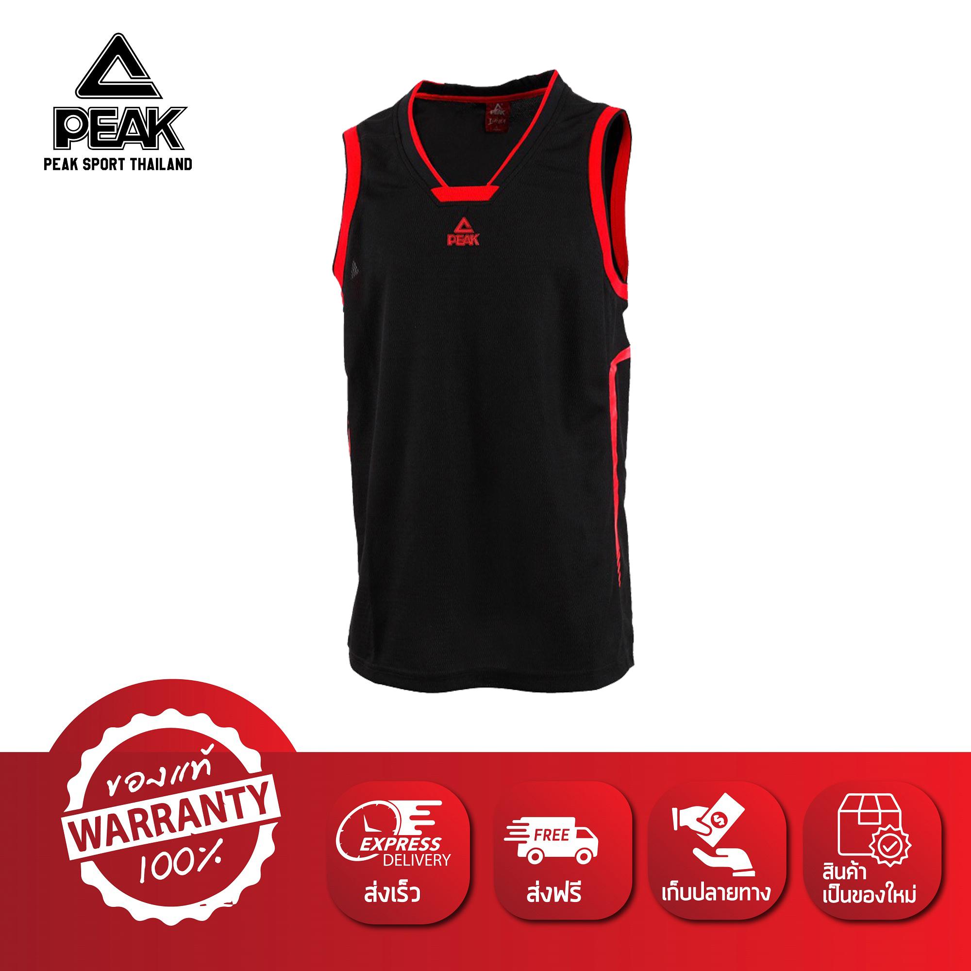 PEAK เสื้อ ผ้า กีฬา บาสเกตบอล Basketball Sport Jersey พีค รุ่น F7131081 Black