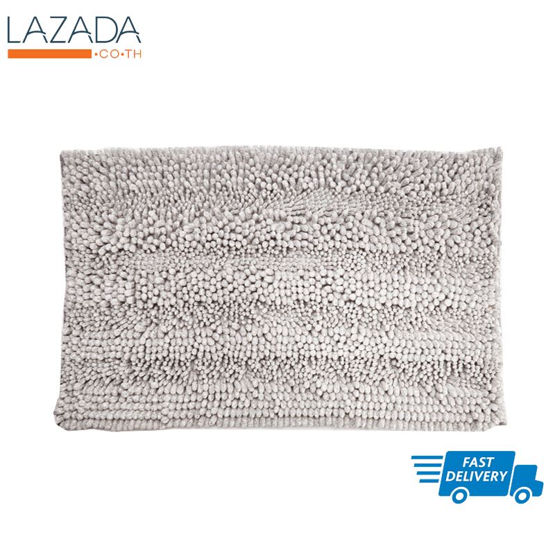 พรมเช็ดเท้า CORAL รุ่น BM_CDS080-LGY ขนาด 50 x 80 x 2 ซม. สีเทา ราคาถูกที่สุด