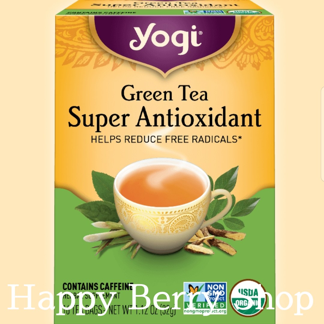 ชา YOGI ORGANIC HERBAL TEA 🍃⭐Green Tea Super Antioxidant⭐🍵 ชาโยคี ชา