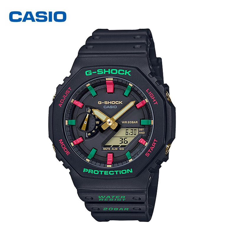 นาฬิกา รุ่น GA-2100 Casio G-Shock สายเรซิ่น ผู้ชาย รุ่น GA-2100TH-1A ของแท้ 100% ประกันศูนย์เซ็นทรัล CMG 1 ปีจากร้าน