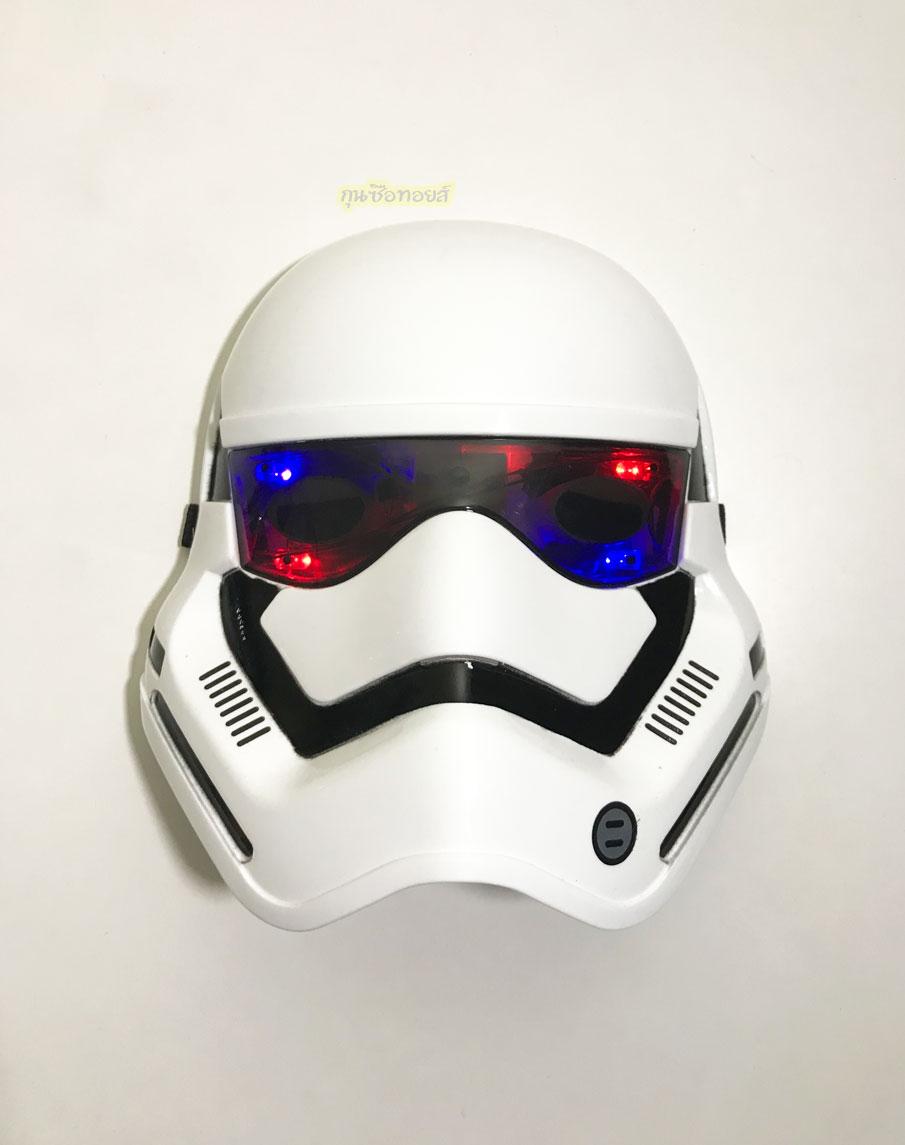 หน้ากากฮีโร่ Starwar Stormtrooper  พร้อมถ่าน มีไฟ ส่งไวจากไทย