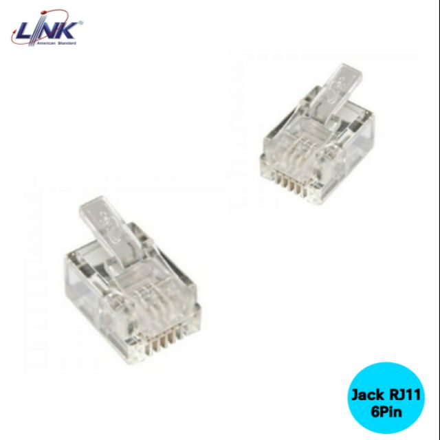 JACK RJ11 Telephone PLUG (ตัวผู้โทรศัพท์ 6 ขา) Link UL-3012